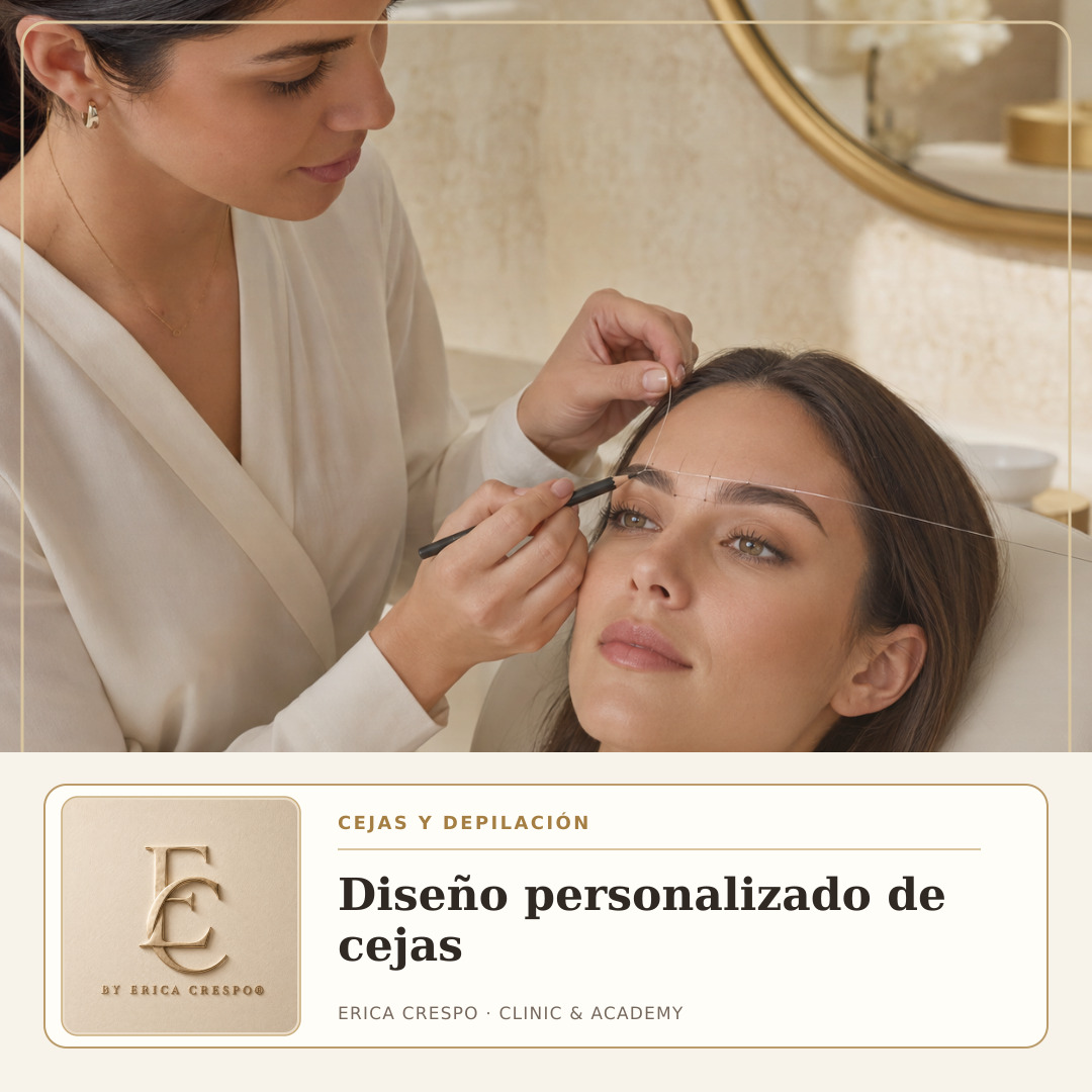 Ficha de Diseño personalizado de cejas · Erica Crespo