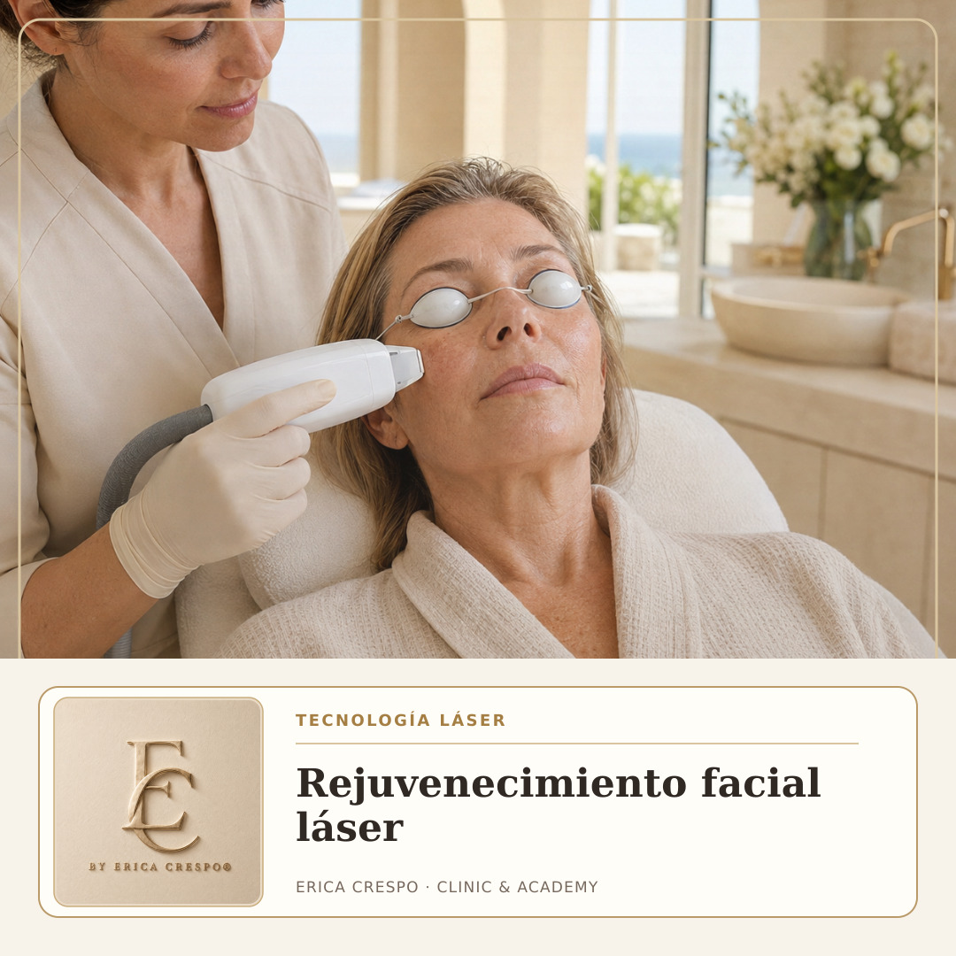 Ficha de Rejuvenecimiento facial láser · Erica Crespo