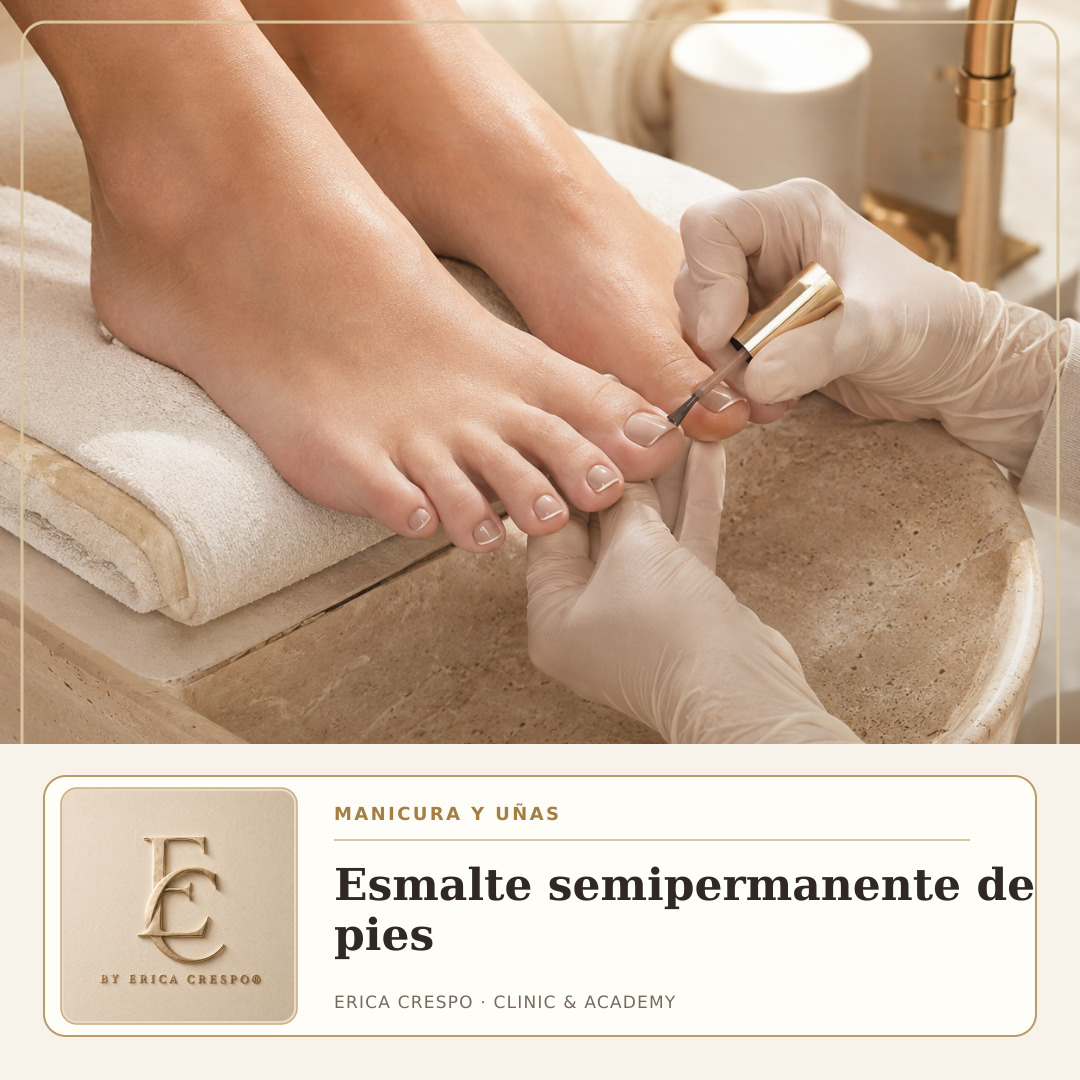 Ficha de Esmalte semipermanente de pies · Erica Crespo